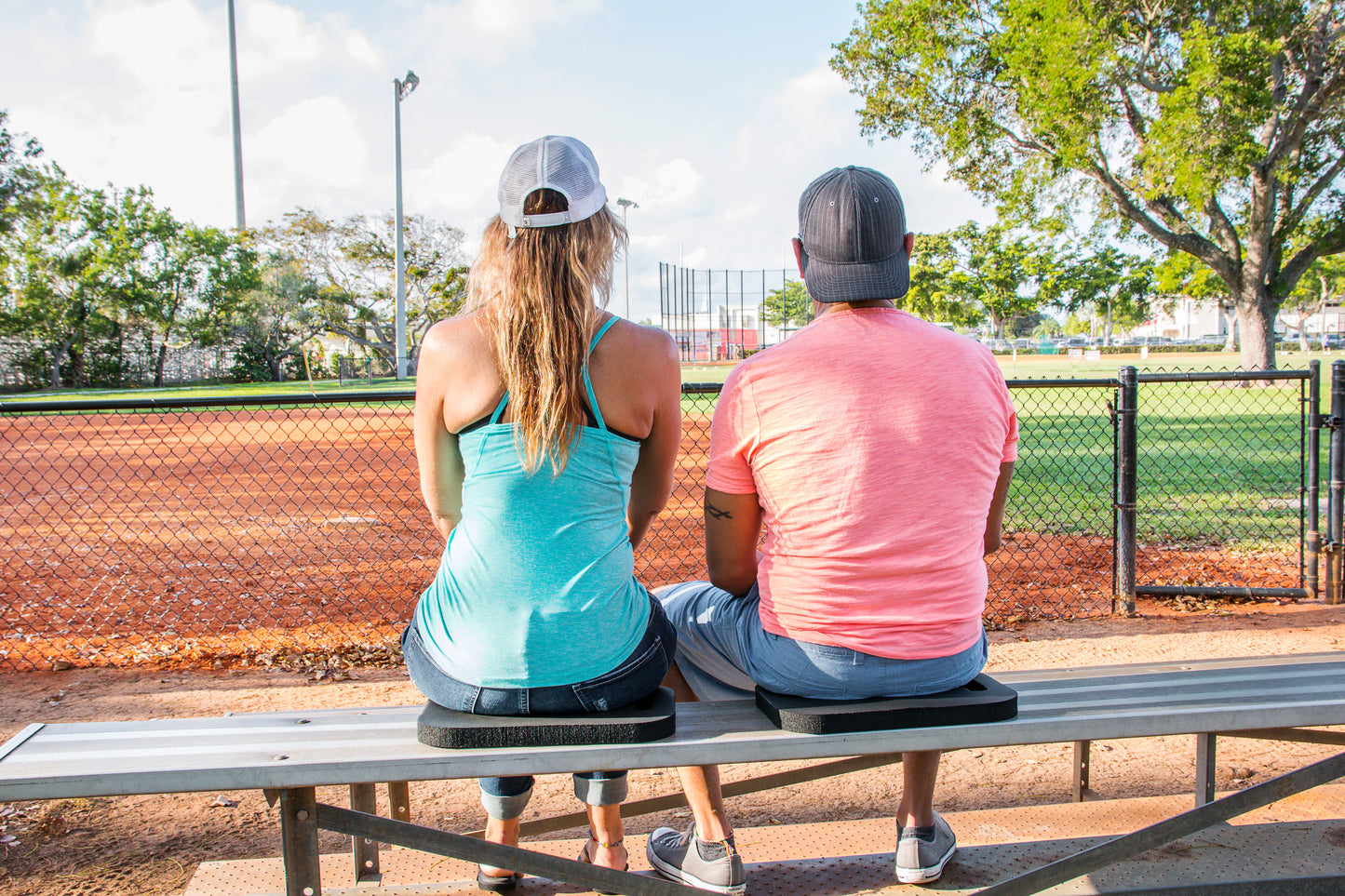 Earth Edge Stadium Cushion – 10"x15"x1" Foam Seat Pad for Bleachers, Sports, Camping & Outdoor Events