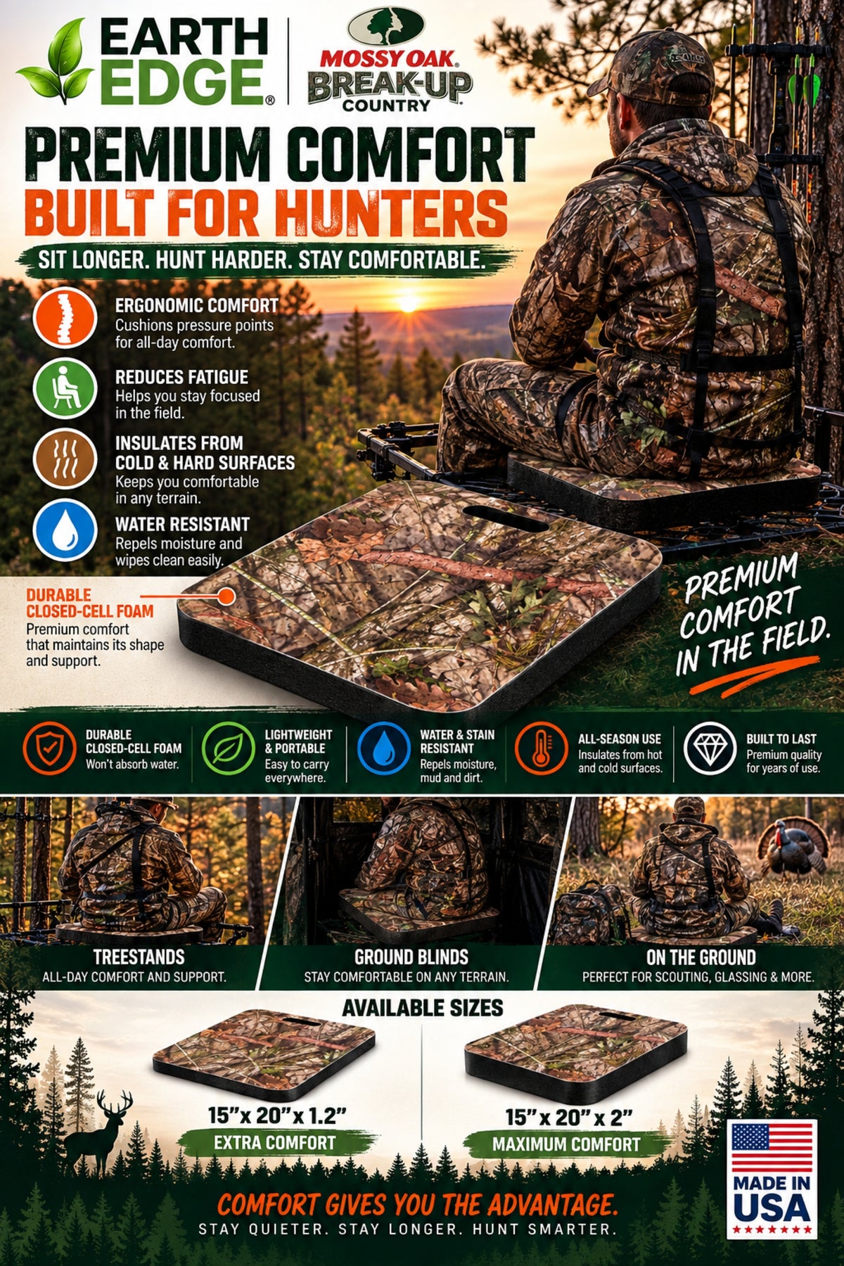 Mossy Oak Camo Hunting Pads